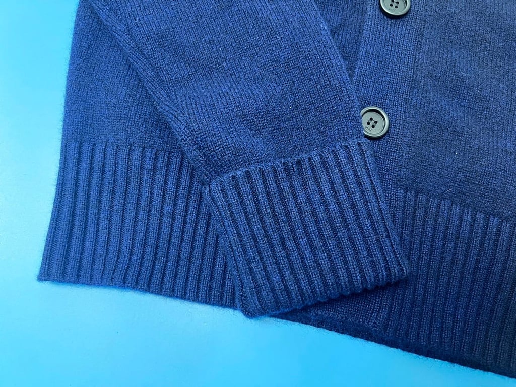 Ami Paris Ami de Coeur Cardigan Navy - 11