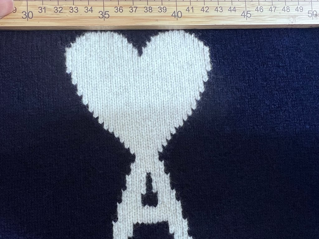 Ami Paris Ami de Coeur Cardigan Navy - 20