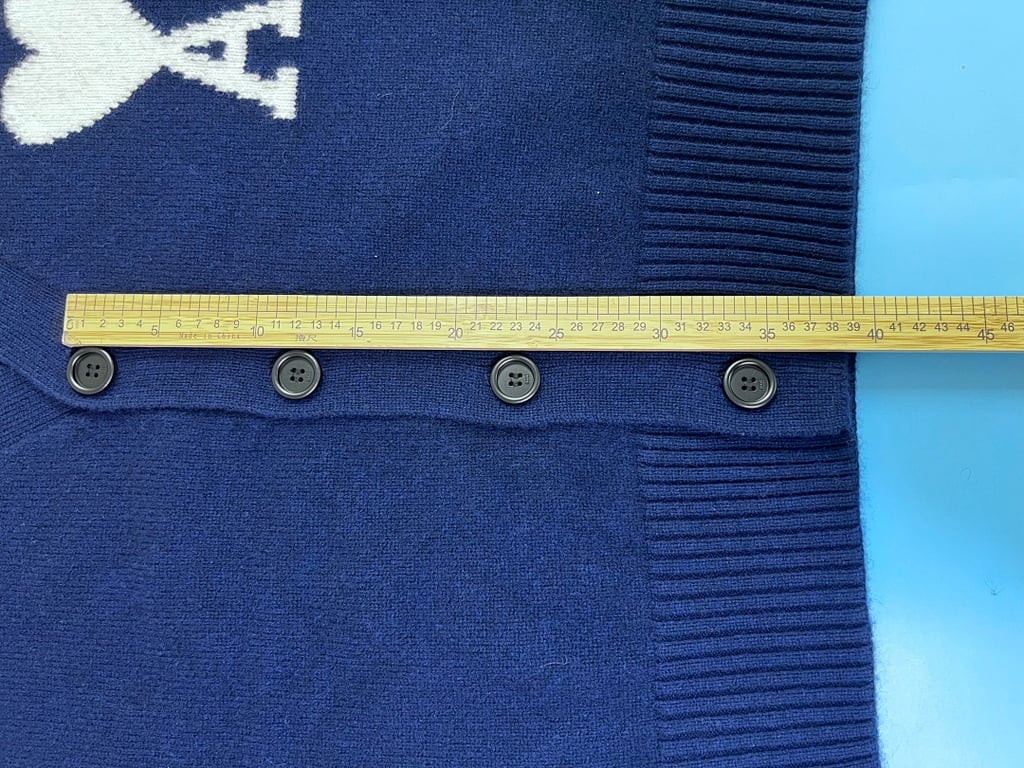 Ami Paris Ami de Coeur Cardigan Navy - 24