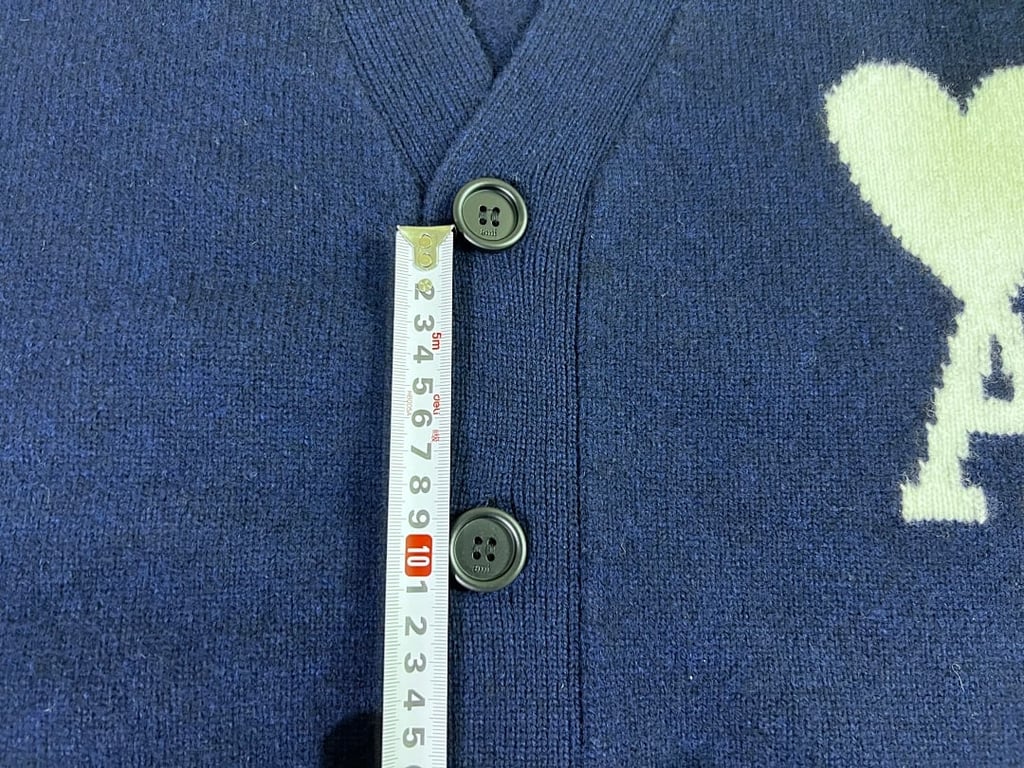 Ami Paris Ami de Coeur Cardigan Navy - 29