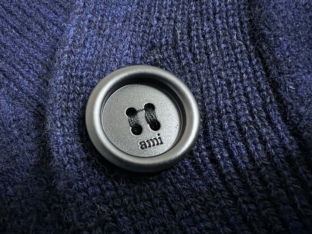Ami Paris Ami de Coeur Cardigan Navy - 31