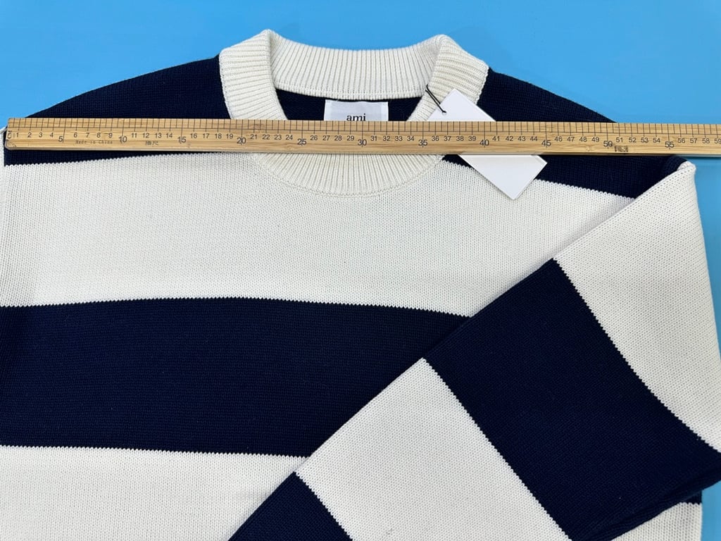 Ami Paris Striped Ami de Coeur Sweater - 23