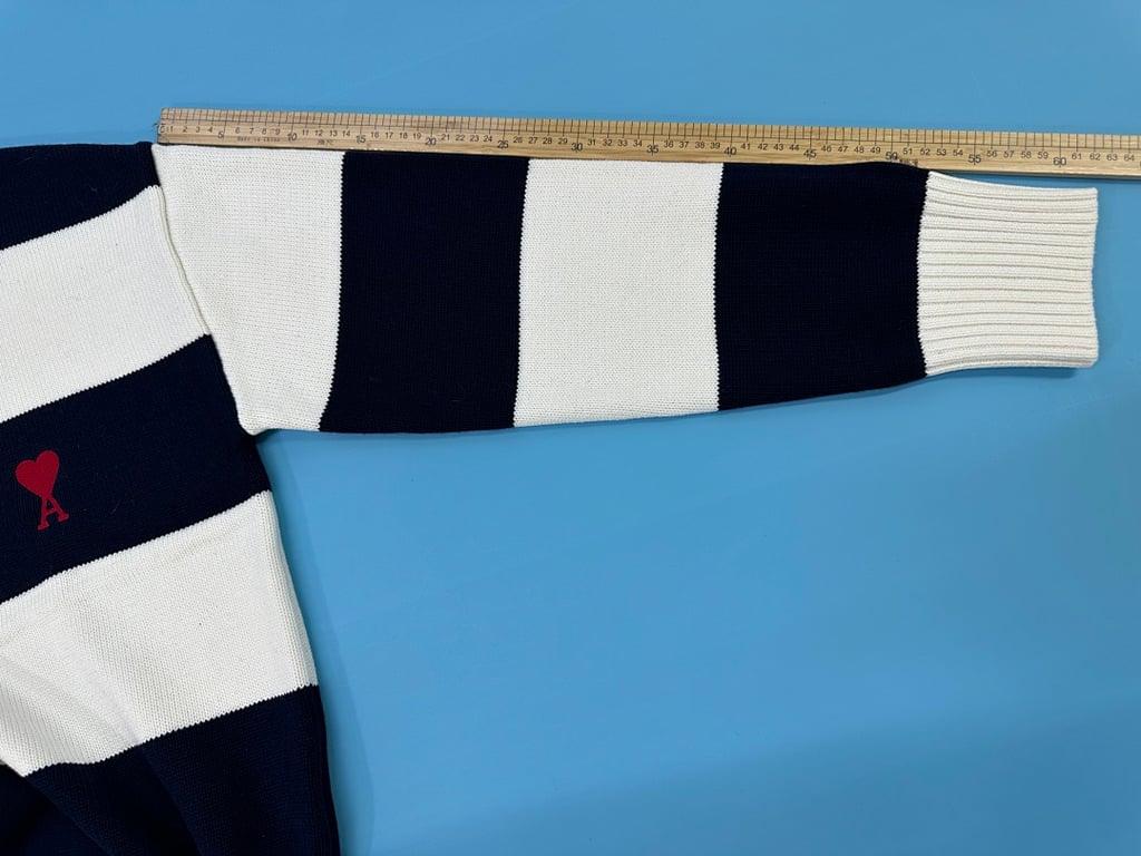 Ami Paris Striped Ami de Coeur Sweater - 24