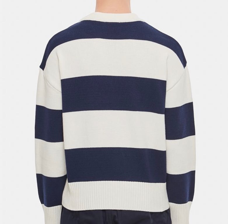 Ami Paris Striped Ami de Coeur Sweater - 9