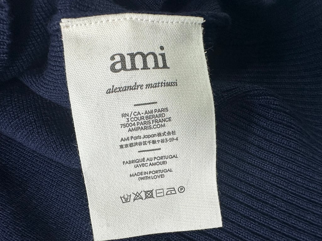 Ami Paris Ami de Coeur Knitted Polo Shirt - 11