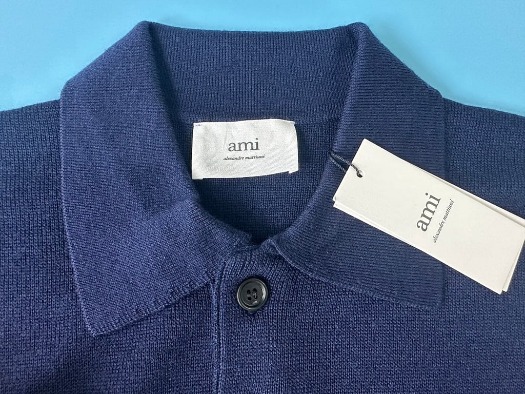 Ami Paris Ami de Coeur Knitted Polo Shirt - 22