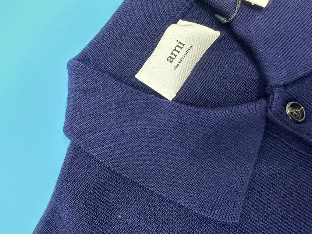 Ami Paris Ami de Coeur Knitted Polo Shirt - 31