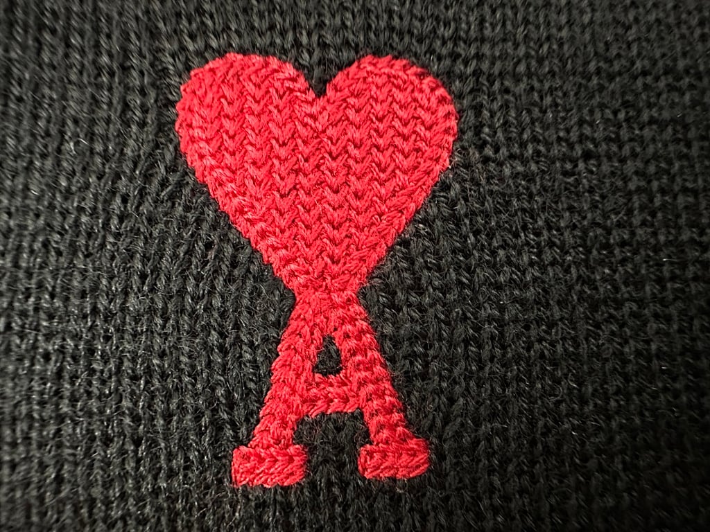 Ami Paris Ami de Coeur Knitted Polo Shirt - 6