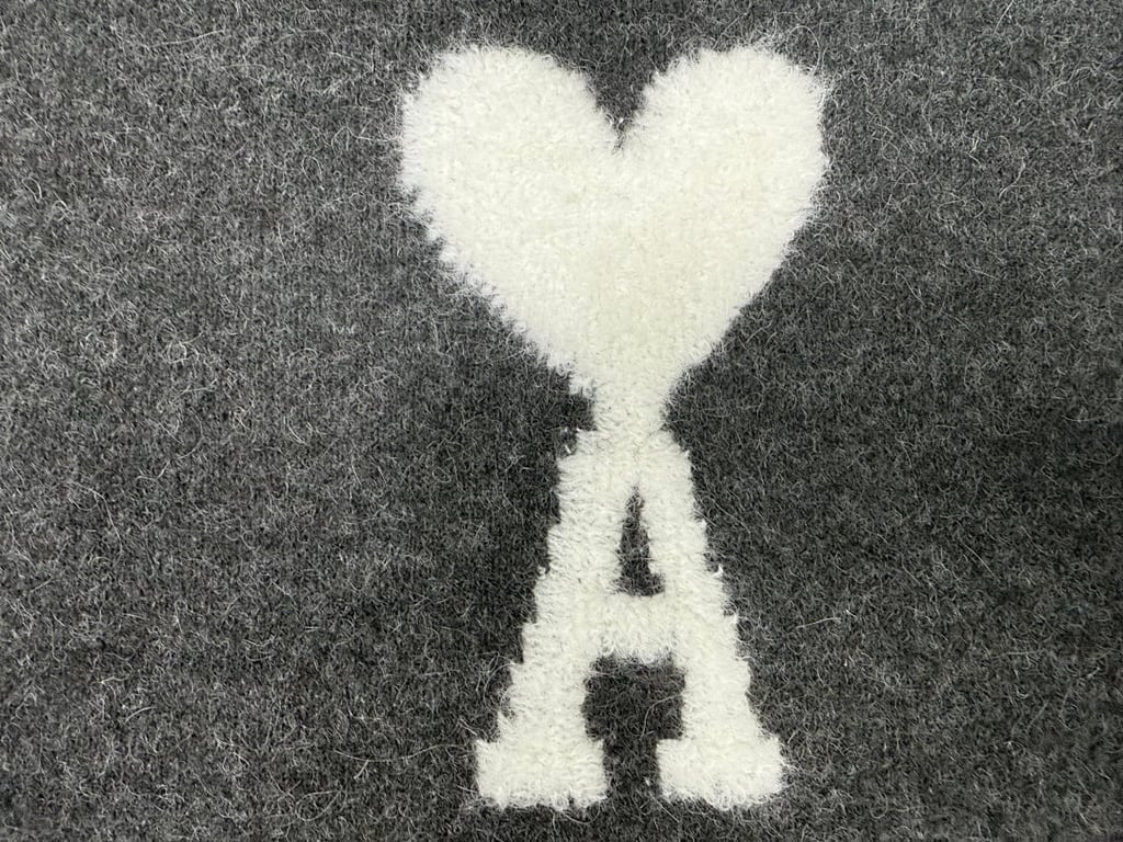 Ami Paris Alpaca Crewneck Sweater Grey - 12