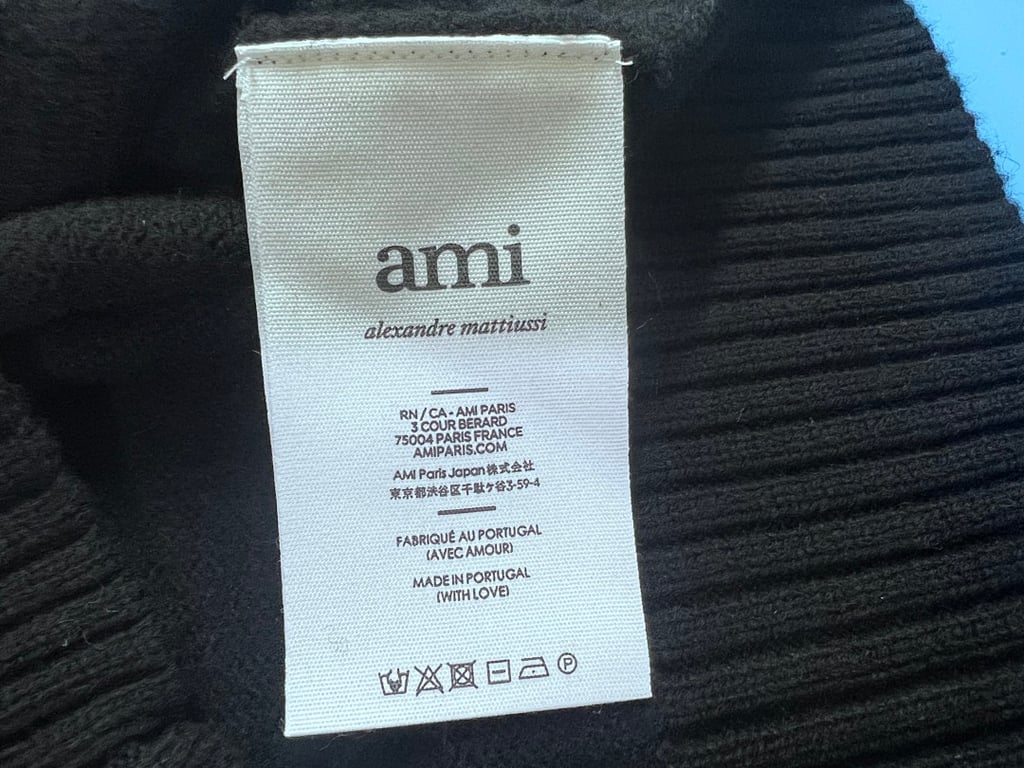 Ami Paris Ami de Coeur Turtleneck Sweater Black - 21