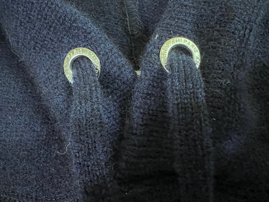 Ami Paris Big Heart Wool Hoodie Black - 26
