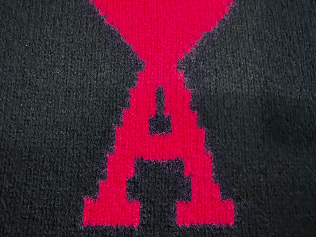 Ami Paris Big Heart Wool Hoodie Black - 9