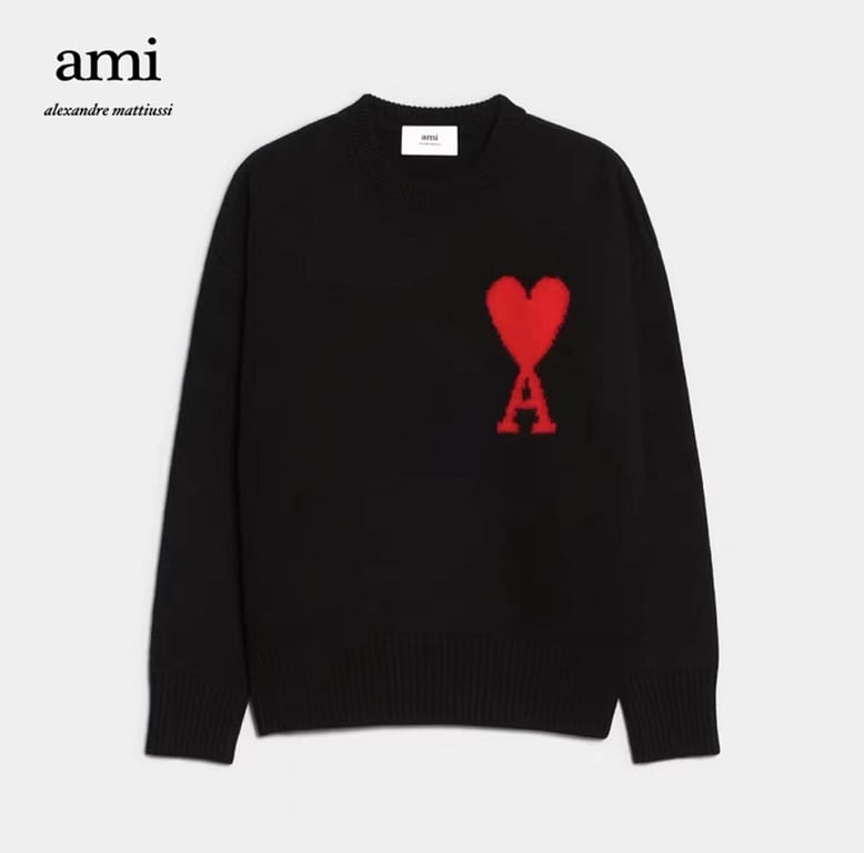 Ami Paris Ami de Coeur Crewneck Sweater - 2