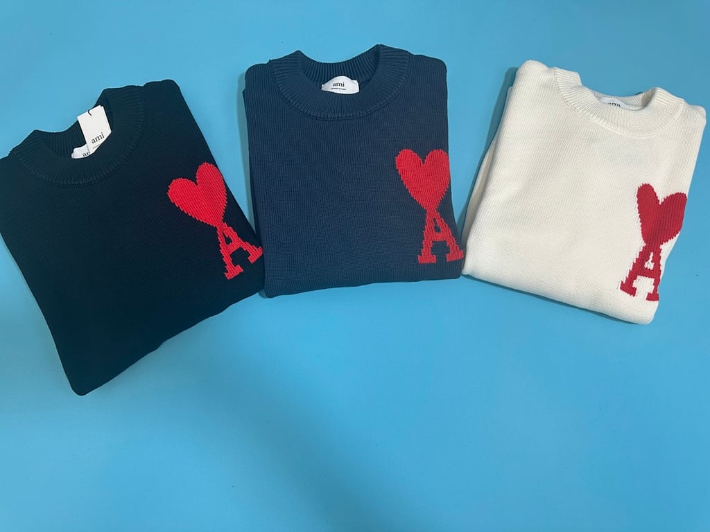 Ami Paris Ami de Coeur Crewneck Sweater - 14