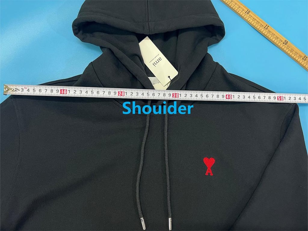 Ami Paris Small Heart Logo Hoodie - 6