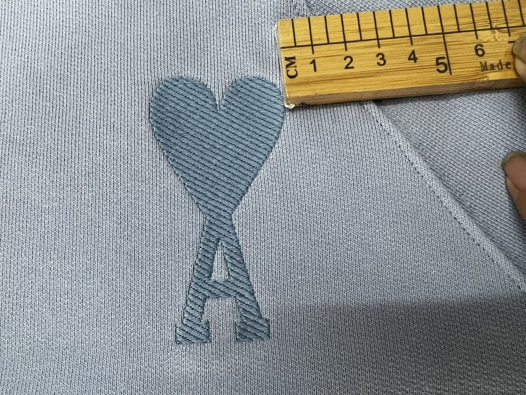 Ami Paris Ami de Coeur Hoodie Light Blue - 17