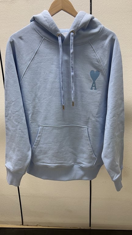Ami Paris Ami de Coeur Hoodie Light Blue - 21