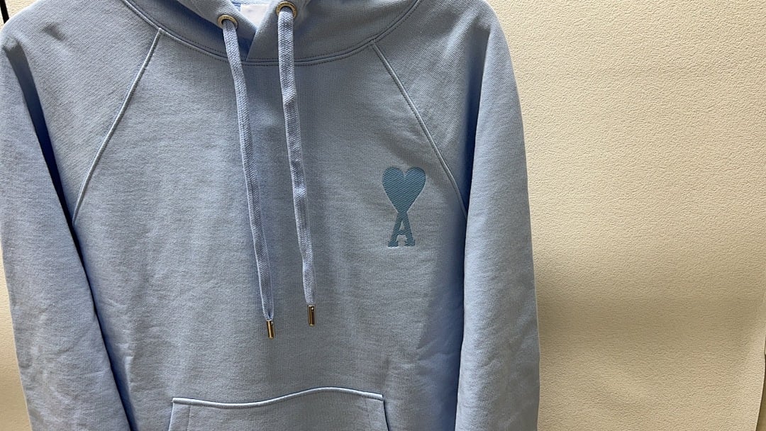 Ami Paris Ami de Coeur Hoodie Light Blue - 22