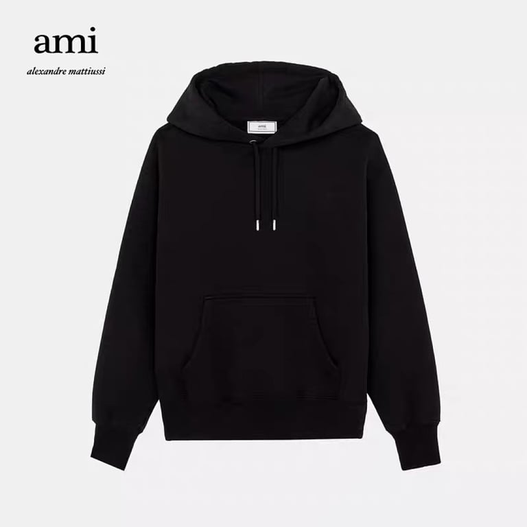 Ami Paris Ami de Coeur Hoodie Light Blue - 3