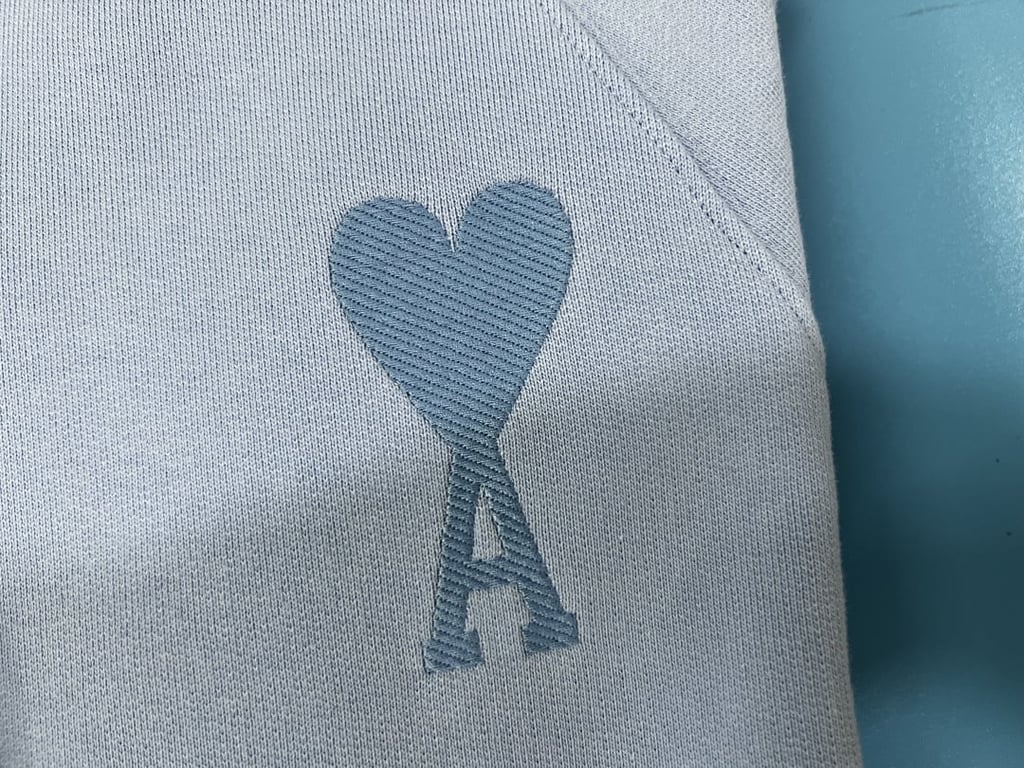 Ami Paris Ami de Coeur Hoodie Light Blue - 51