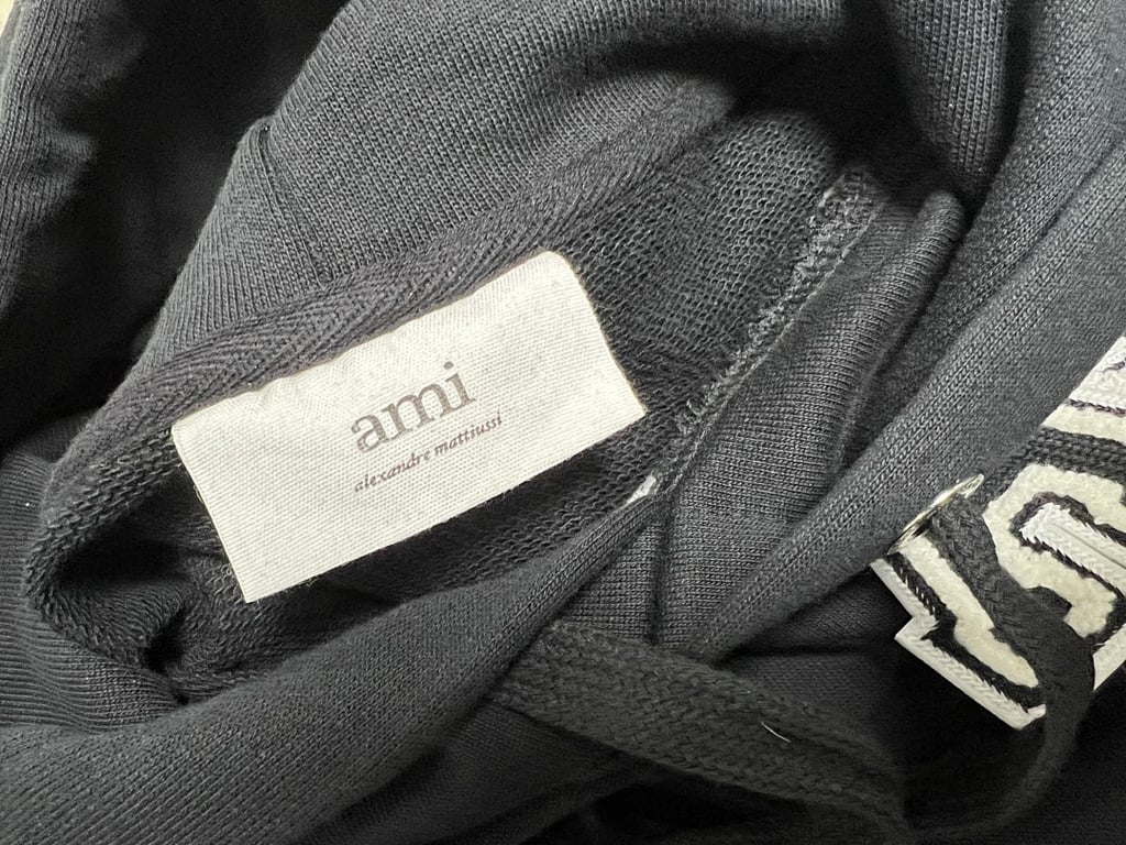 Ami Paris Ami de Coeur 3D Badge Hoodie Black - 19