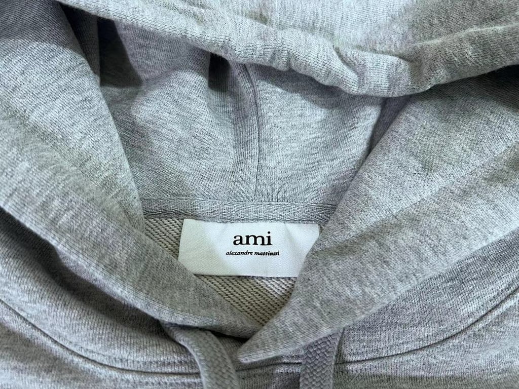 Ami Paris Ami de Coeur 3D Badge Hoodie Black - 35