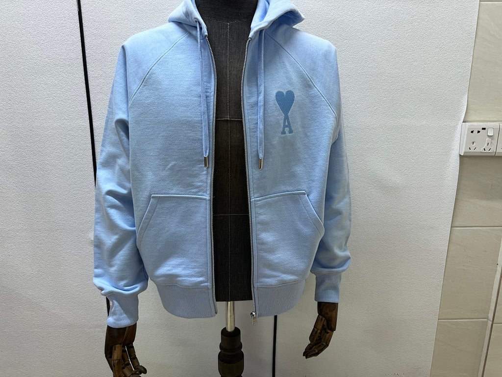 Ami Paris Ami de Coeur Macaron Zip Hoodie - 12