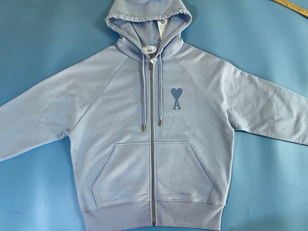 Ami Paris Ami de Coeur Macaron Zip Hoodie - 19