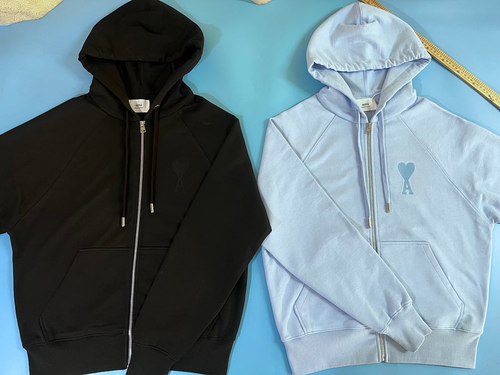 Ami Paris Ami de Coeur Macaron Zip Hoodie - 3