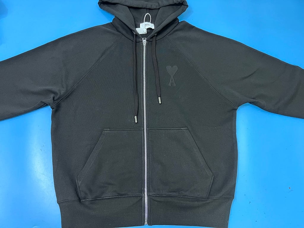 Ami Paris Ami de Coeur Macaron Zip Hoodie - 39