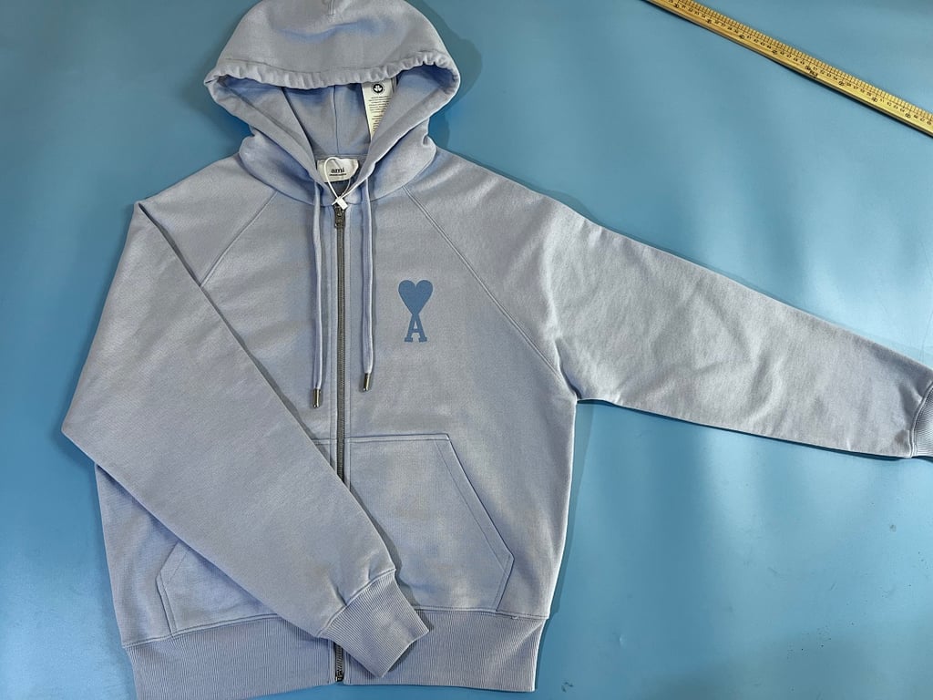 Ami Paris Ami de Coeur Macaron Zip Hoodie - 4