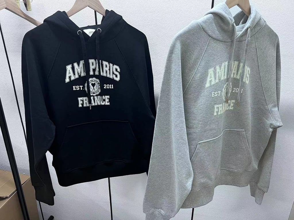 Ami Paris France Graphic Hoodie - 12