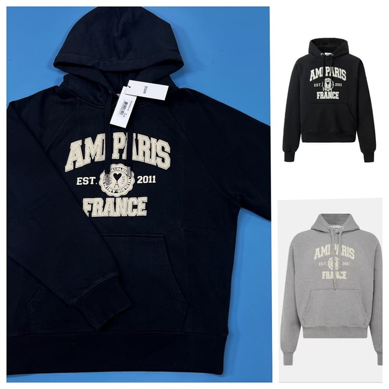 Ami Paris France Graphic Hoodie - 3