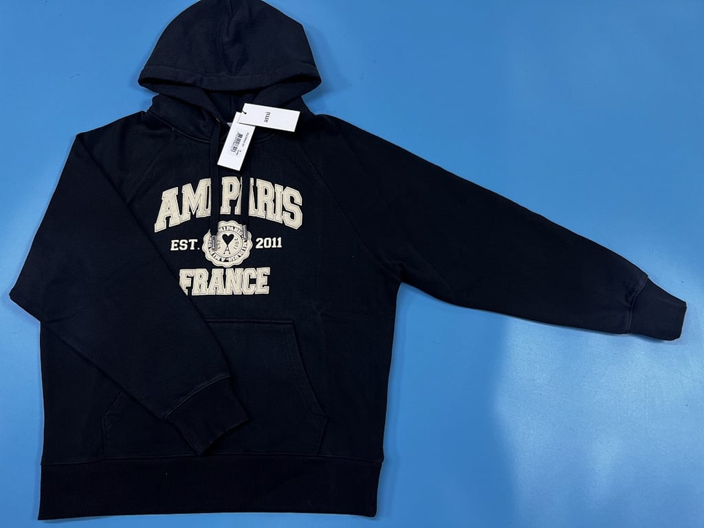 Ami Paris France Graphic Hoodie - 4