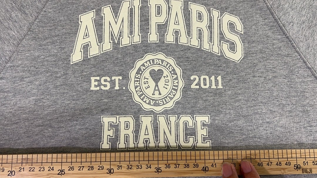 Ami Paris France Graphic Hoodie - 46