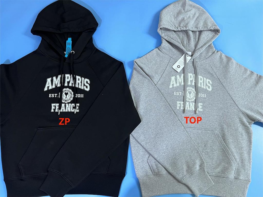 Ami Paris France Graphic Hoodie - 7