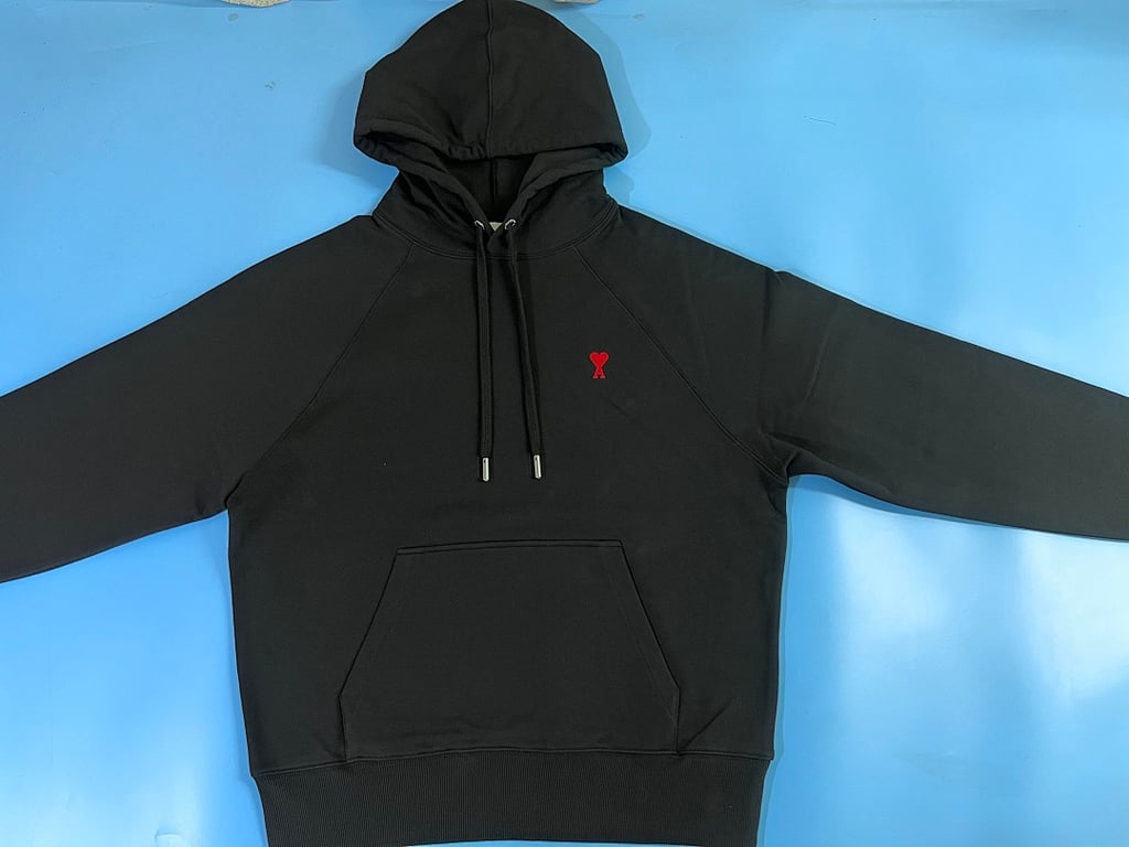 Ami Paris Ami de Coeur Raglan Hoodie - 5