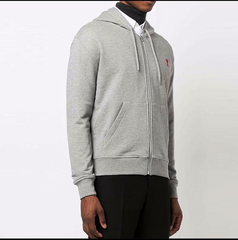 Ami Paris Ami de Coeur Zip Hoodie - 23