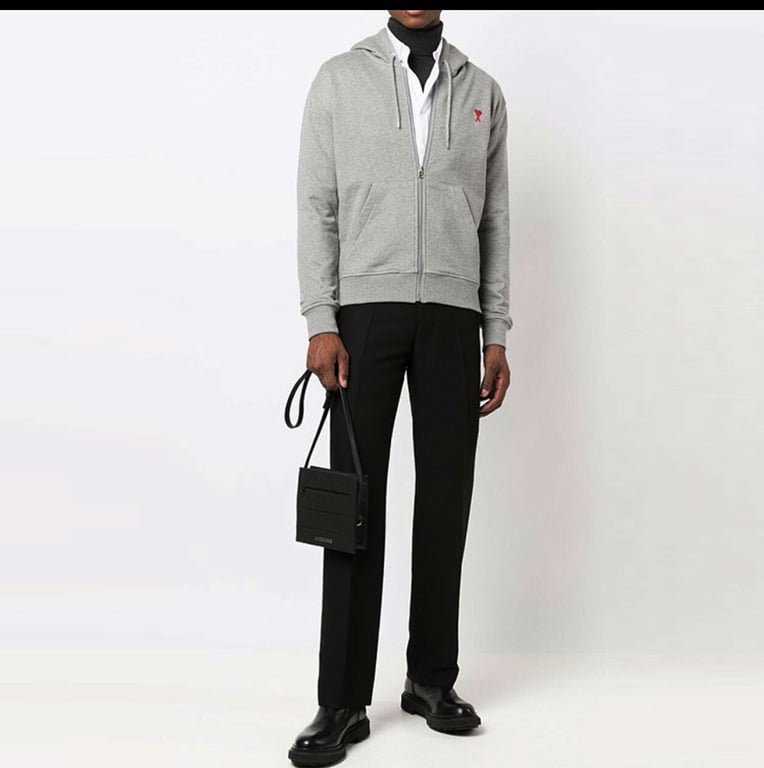 Ami Paris Ami de Coeur Zip Hoodie - 25