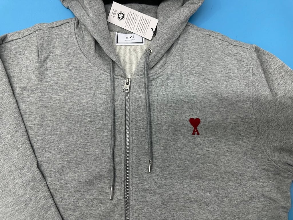 Ami Paris Ami de Coeur Zip Hoodie - 27