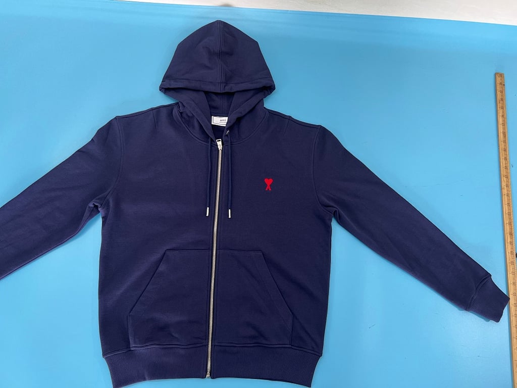 Ami Paris Ami de Coeur Zip Hoodie - 56