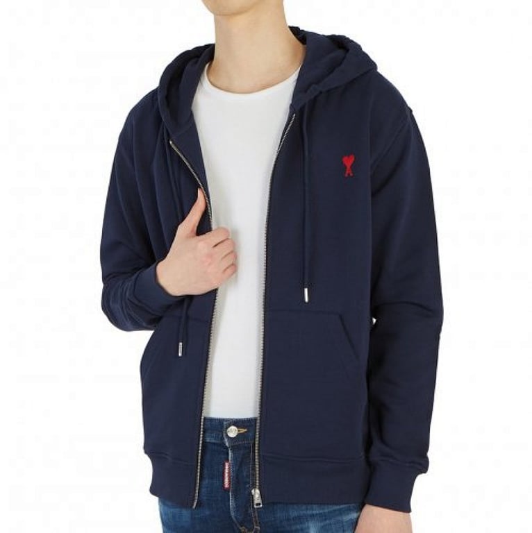 Ami Paris Ami de Coeur Zip Hoodie - 79