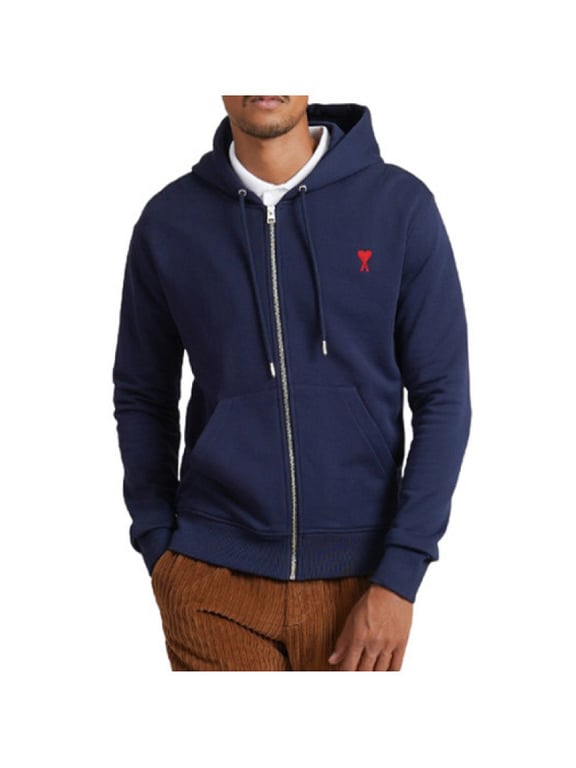 Ami Paris Ami de Coeur Zip Hoodie - 85