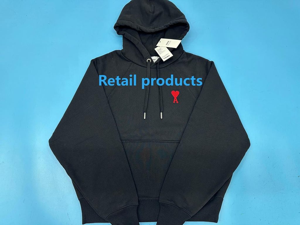 Ami Paris Ami de Coeur Hoodie Black - 20