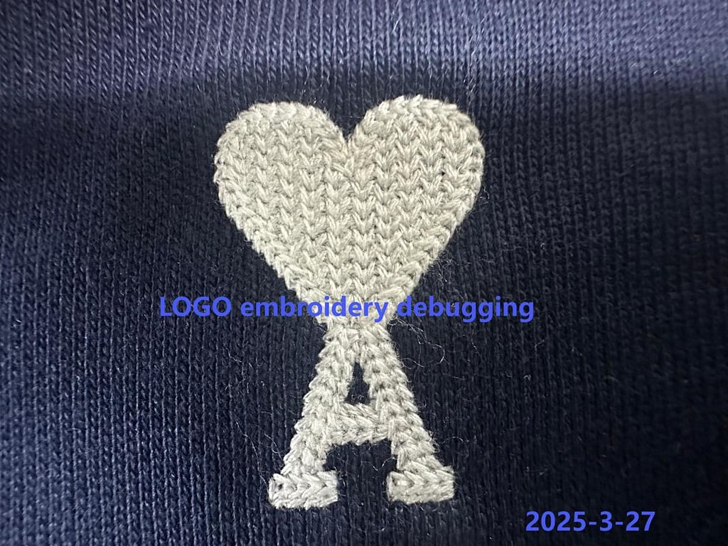 Ami Paris Ami de Coeur Zip Hoodie Navy - 16