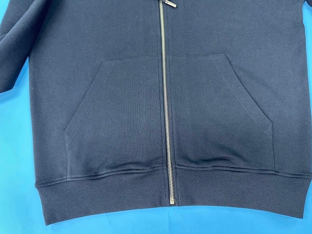 Ami Paris Ami de Coeur Zip Hoodie Navy - 21