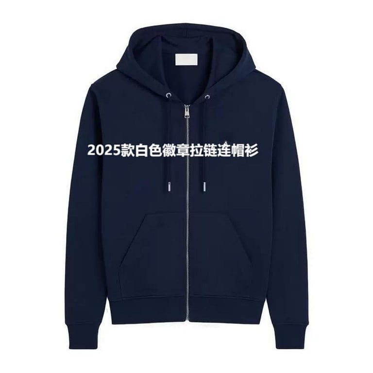 Ami Paris Ami de Coeur Zip Hoodie Navy - 32