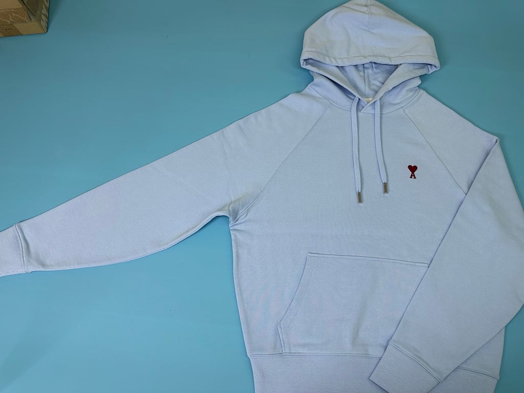 Ami Paris Small Heart Logo Hoodie - 23