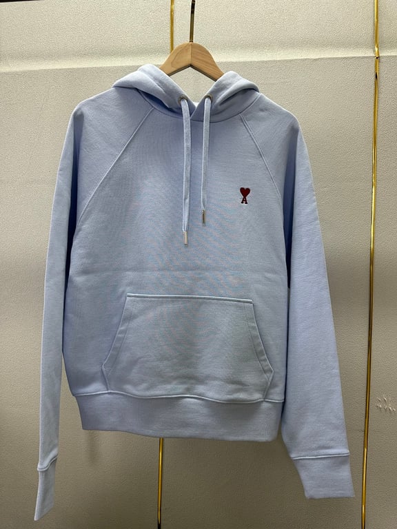 Ami Paris Small Heart Logo Hoodie - 33