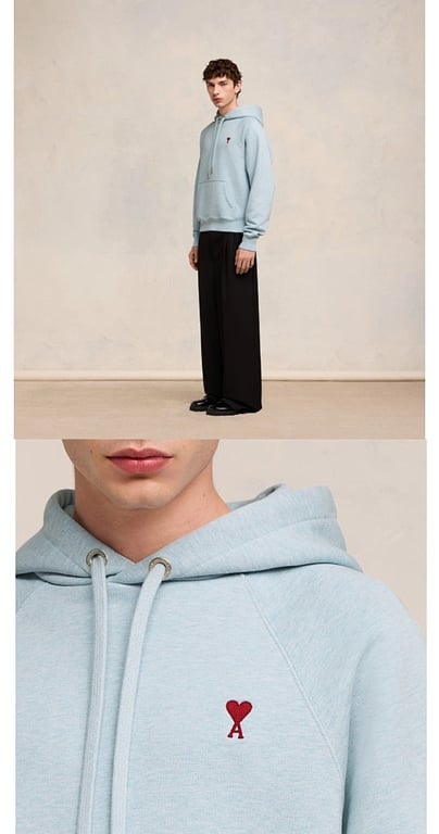 Ami Paris Small Heart Logo Hoodie - 39